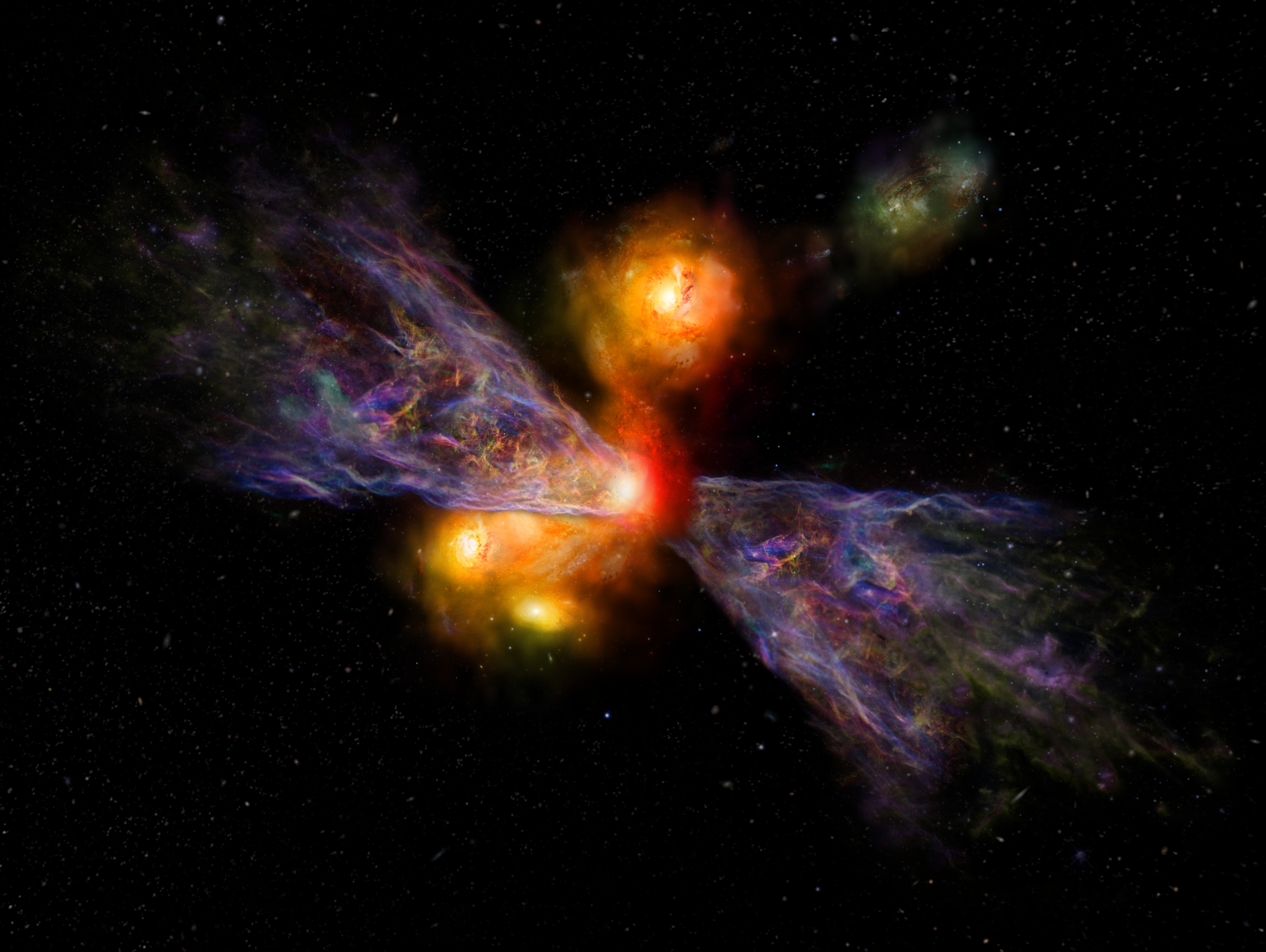 Press image of the z~5.3 star-forming galaxy